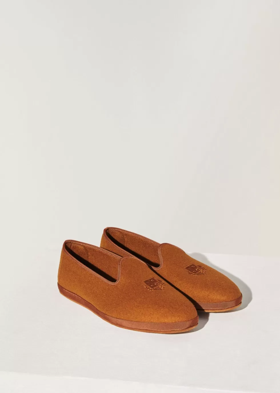 For Him*Loro Piana Venice Slippers Pecan Nut