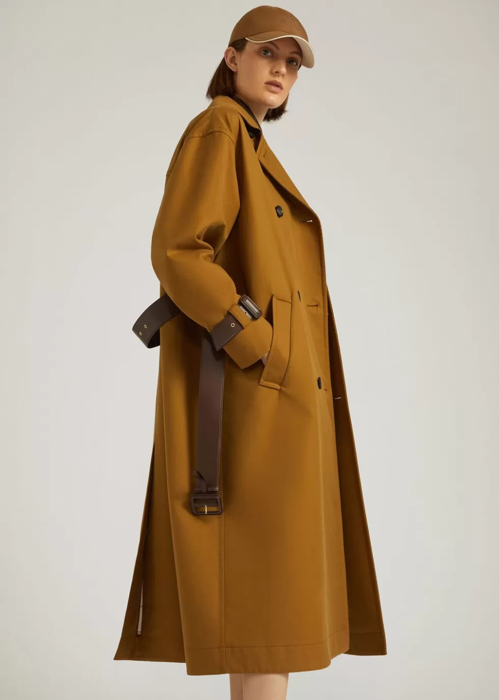 Coats & Capes*Loro Piana Walt Coat Olive Oil/Belt