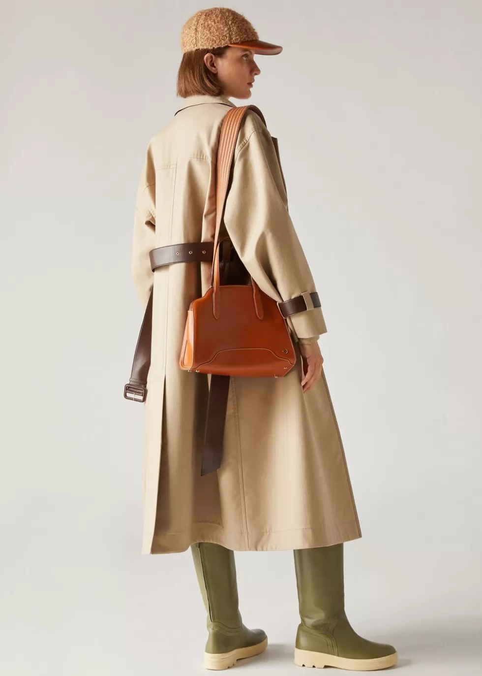 Coats & Capes*Loro Piana Walt Coat Soya Beans/Belt