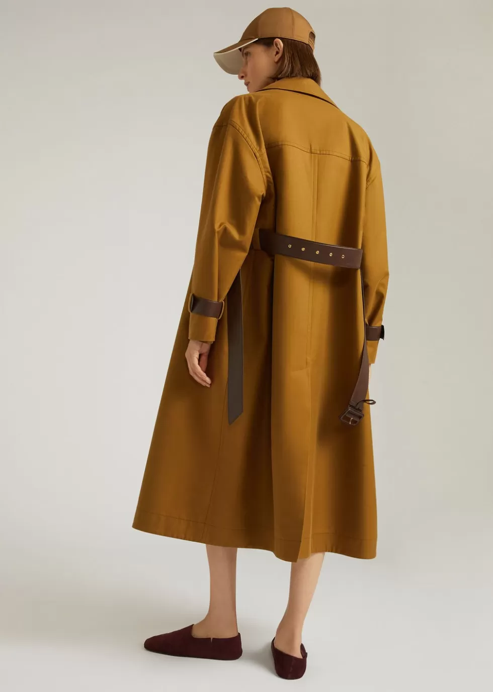 Coats & Capes*Loro Piana Walt Coat Olive Oil/Belt