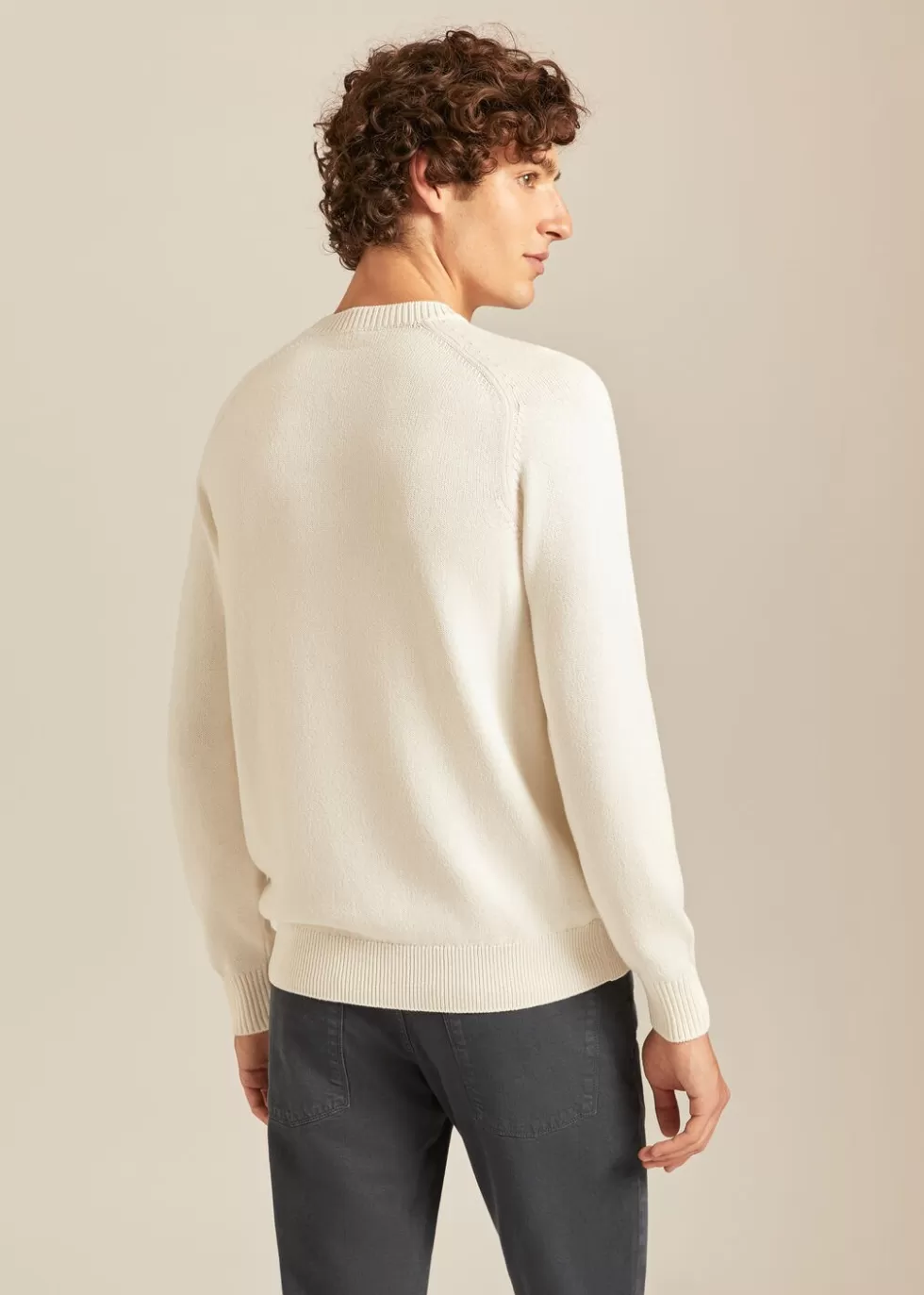 Knitwear*Loro Piana Warwik Crew Neck White