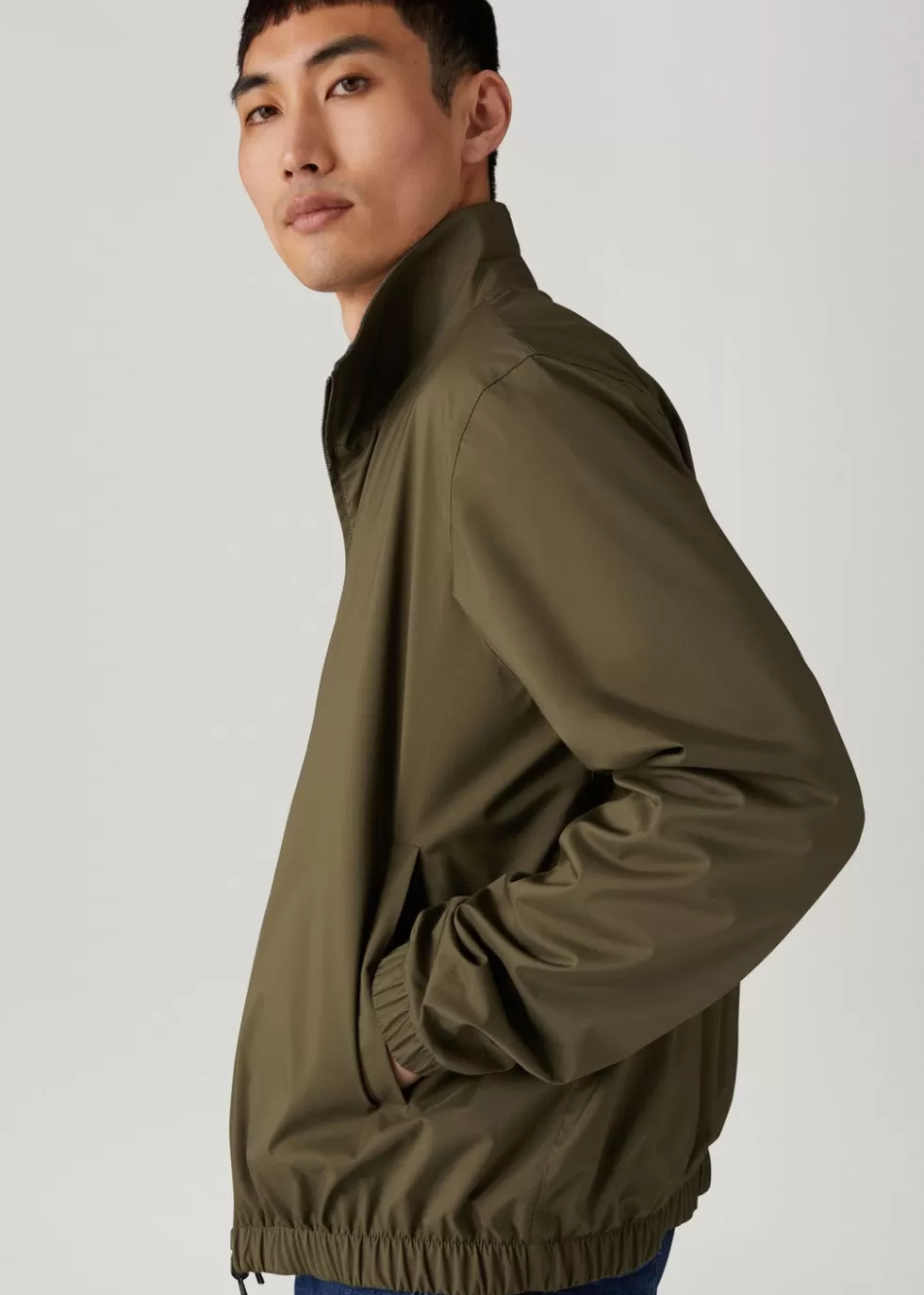 Outerwear Jackets*Loro Piana Windmate® Bomber Leaf Tea + Grey Melange